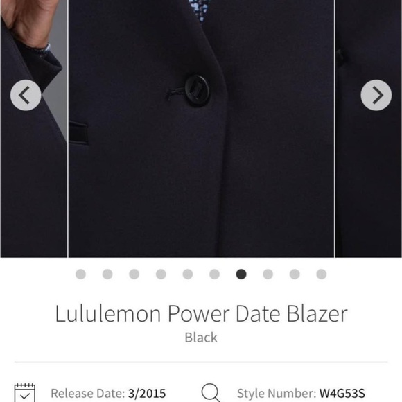Lululemon power date blazer. Size 8. Like new - Picture 3 of 7
